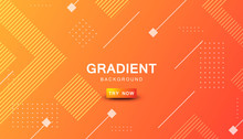 Orange Gradient Geometric Shape Background