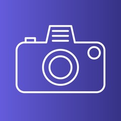 Camera Icon Isolated On Abstract Background