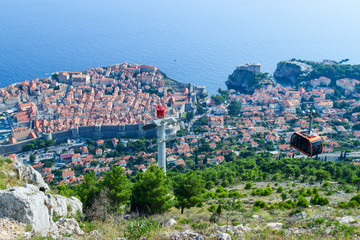 Wall Mural - The Dubrovnik cityscape.