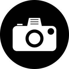 Camera Icon Isolated On Abstract Background