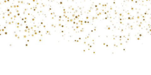Wall Mural - seamless confetti stars background for christmas time