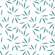 Abstract seamless pattern with narrow leaves. Floral print