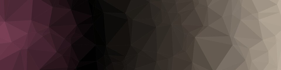 Black Color Abstract trianglify Generative Art background illustration
