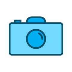 Camera  icon isolated on abstract background