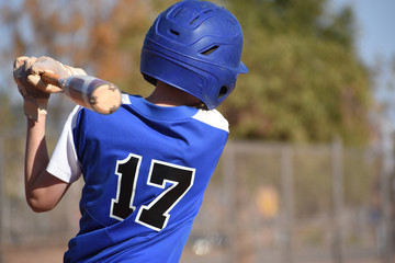 Baseball hitter up to bat