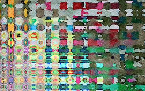 Contemporary abstraction wall art print, modern beautiful pattern background,...