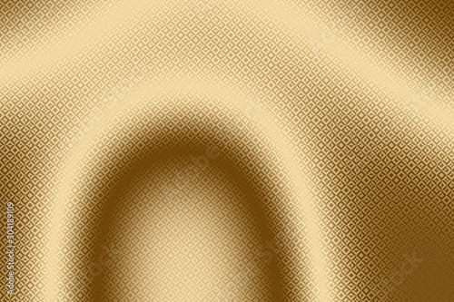 Gold fabric pattern and vintage textile background, design ornate.