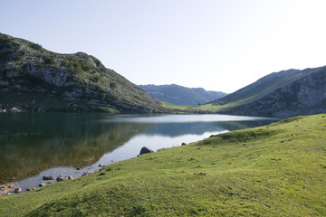 lake in the mountains