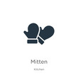 Mitten icon vector. Trendy flat mitten icon from kitchen collection isolated on white background. Vector illustration can be used for web and mobile graphic design, logo, eps10