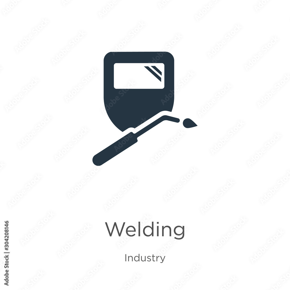Welding icon vector. Trendy flat welding icon from industry collection ...
