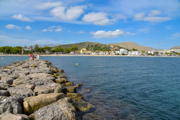 Canvas Print - Mallorca - Urlaubsort Port de Pollenca