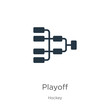 Playoff icon vector. Trendy flat playoff icon from hockey collection isolated on white background. Vector illustration can be used for web and mobile graphic design, logo, eps10