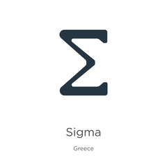 sigma icon vector. trendy flat sigma icon from greece collection isolated on white background. vecto