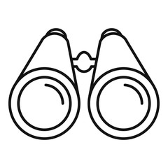 Poster - binoculars icon. outline binoculars vector icon for web design isolated on white background