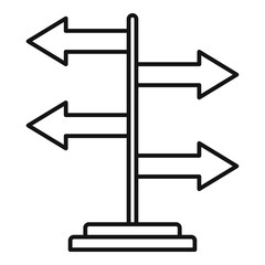 Poster - Opportunity direction icon. Outline opportunity direction vector icon for web design isolated on white background
