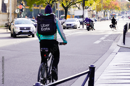 bike with uber eats