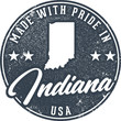 Made in indiana State Packaging Label