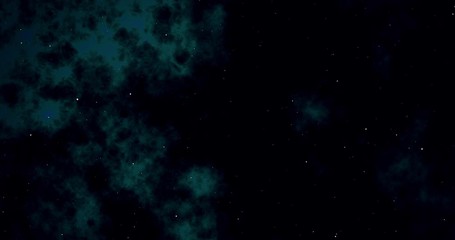 Wall Mural - blue nebula in transition. dark and starry background