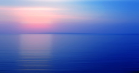 Wall Mural - Abstract background motion blur sunset on the sea