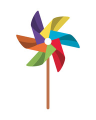Poster - Isolated pinwheel toy vector design