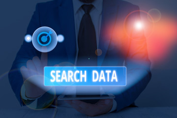 Aufkleber - text sign showing search data. business photo showcasing efficient retrieval of specific items from 