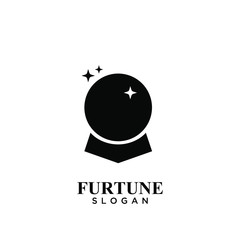 Wall Mural - fortune teller logo icon design vector illustration