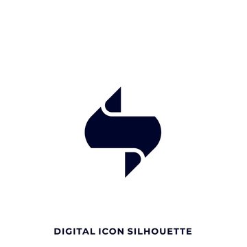 Letter N Vector Template