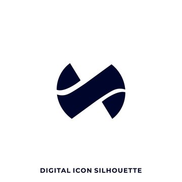 Letter N Vector Template