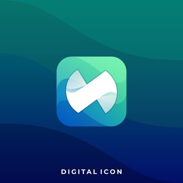 Letter N Vector Template
