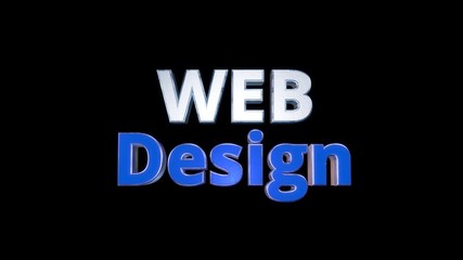 Wall Mural - web design concept keyword text