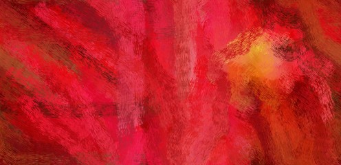 Poster - abstract seamless pattern brush painted design with copy space for your text and firebrick, dark red and peru color. can be used as wallpaper, texture or fabric fashion printing