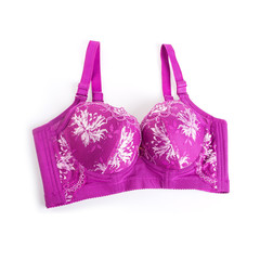 Wall Mural - bra or pink colour bra on white background.