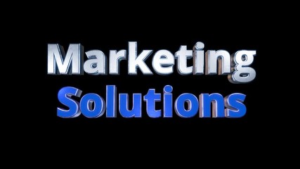 Wall Mural - marketing solutions online digital concept