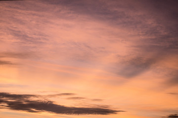 Wall Mural - Bright orange sky and cloud and light of the sun set