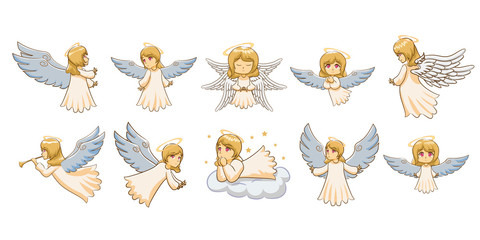 Wall Mural - angel vector graphic clipart design