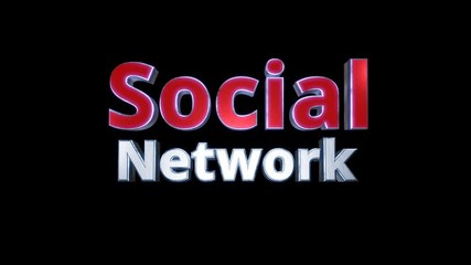 Wall Mural - social network media community video