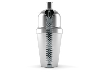 Wall Mural - Cocktail shaker with zipper