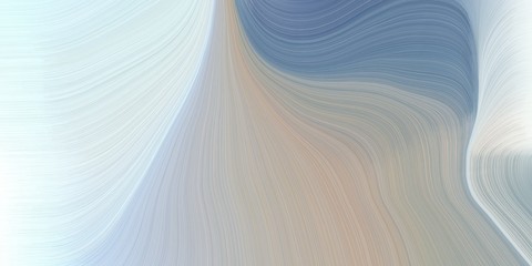 Poster - modern soft curvy waves background design with light gray, slate gray and dark gray color