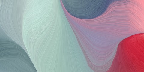 Aufkleber - modern soft curvy waves background illustration with dark gray, firebrick and dim gray color