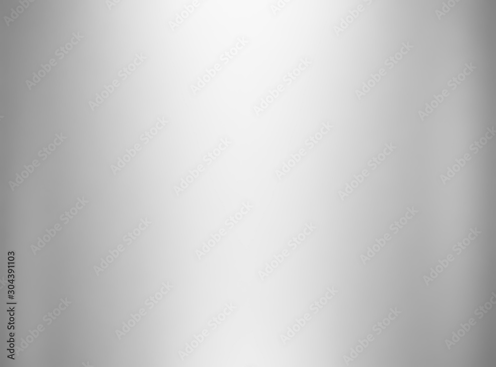 metallic silver foil texture polished glossy abstract background with copy space, white metal gradient template for gold border, frame, ribbon design - obrazy, fototapety, plakaty 