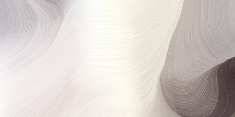 Poster - modern waves background illustration with light gray, antique white and dim gray color