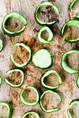 green ripe cucumbers