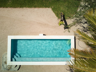 Sticker - Swimming pool with blue clear water