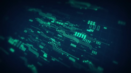 Wall Mural - Technology Background Futuristic digital abstract