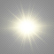 © vikusandra - White glowing light.Vector transparent sunlight special lens flare effect. Bright beautiful star. Light from the rays.