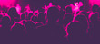 Party in Pink - Menschen als Silhouette auf einem Konzert. Party all the Time!