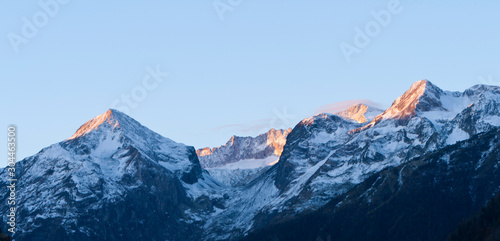 Fotomural Macizo de Aneto Maladeta al amanecer