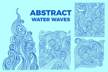 Abstract water waves background