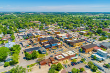 Small Town Indiana Aerial View - Nappanee, Indiana