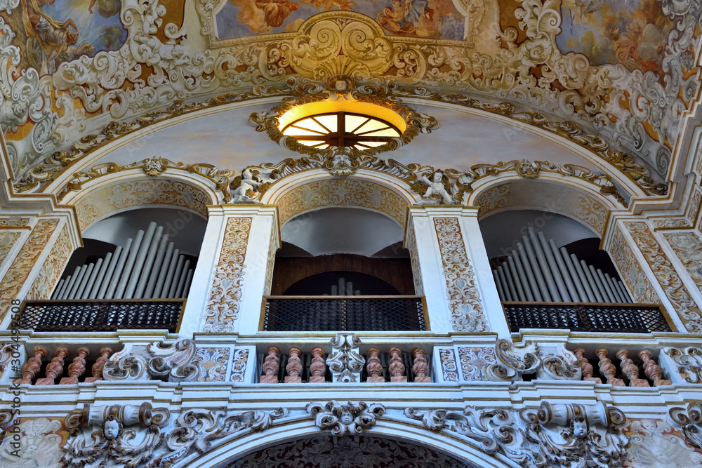 interior of the Cathedral of the Holy Savior (san salvatore) is the ...